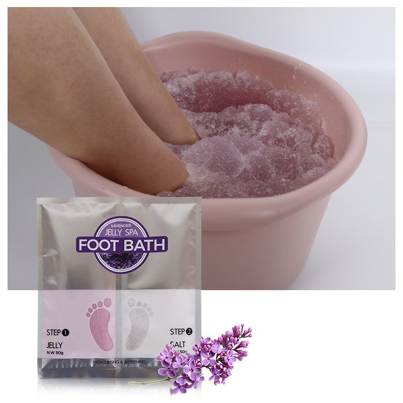 Pediluvio esfoliante in gelatina cristallina alla lavanda - 7